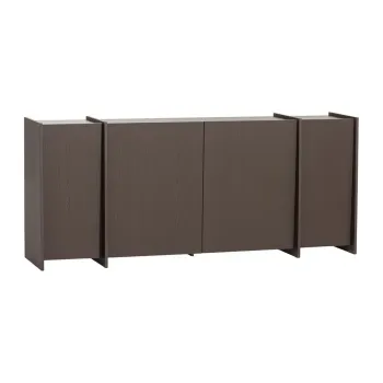ComodAmaro A(R)nchis cu aspect de lemn de frasin 200x85x44 cm Brock aEURWOOOD imagine