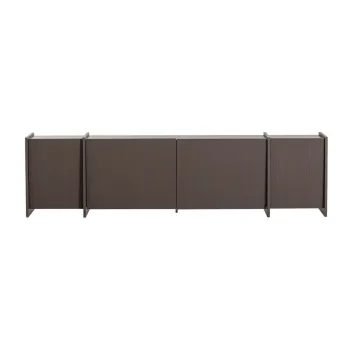 ComodATV maro A(R)nchis cu aspect de lemn de frasin 200x53x44 cm Brock aEURWOOOD imagine