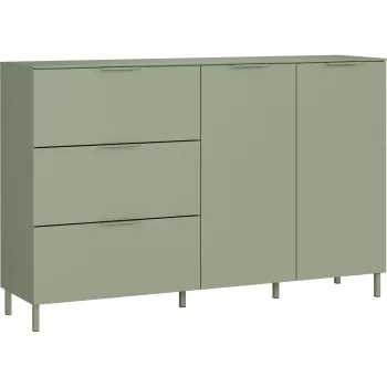 ComodAverde cu aspect mat 151x98x40 cm Savoca aEURGermania imagine