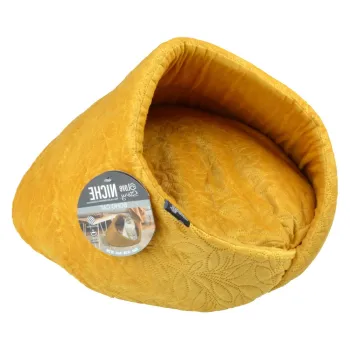 Cort animale galben mustar pentru pisici o 50 cm - Love Story imagine