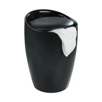 Cos de rufe /taburet Wenko Candy, 20 l, negru imagine