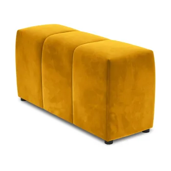 Cotiera pentru canapea modulara galbena cu tapiterie din catifea Rome Velvet - Cosmopolitan Design imagine