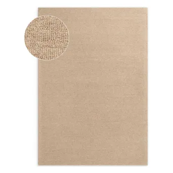 Covor A(R)n culoare naturalAE>esut manual din lAcnA140x200 cm Puristic Knots aEURElle Decoration imagine