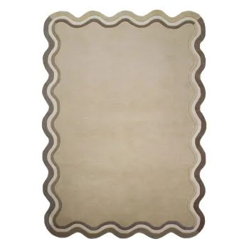 Covor A(R)n culoare naturalAE>esut manual din lAcnA160x230 cm Leo Scallop aEURFlair Rugs imagine