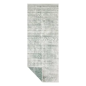 Covor adecvat pentru exterior NORTHRUGS Biri, 80 x 350 cm, verde-crem imagine