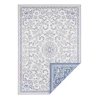 Covor adecvat pentru exterior NORTHRUGS Leyte, 120 x 170 cm, albastru-crem imagine