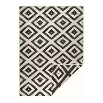 Covor adecvat pentru exterior NORTHRUGS Malta, 80 x 150 cm, negru - crem imagine