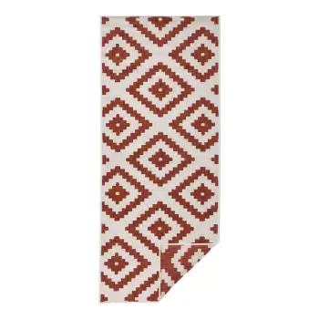 Covor adecvat pentru exterior NORTHRUGS Malta, 80 x 250 cm, maro - crem imagine