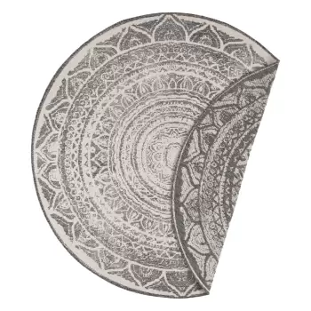 Covor adecvat pentru exterior NORTHRUGS Siruma, o 200 cm, gri-crem imagine