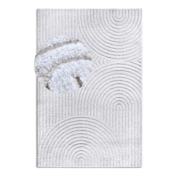 Covor alb 200x280 cm Panglao New York White - Elle Decoration imagine