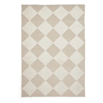 Covor alb-bej lavabil 160x230 cm Lyna Beige&White - Think Rugs imagine