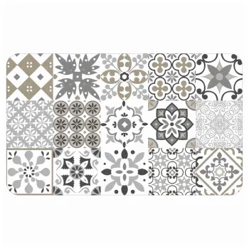 Covor alb din PVC 45x75 cm Salou - douceur d'interieur imagine