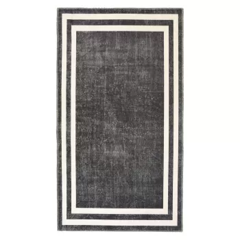Covor alb/gri lavabil 180x120 cm - Vitaus imagine
