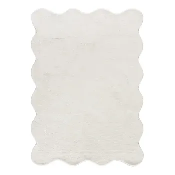 Covor alb lavabil 160x230 cm Mellow - Universal imagine