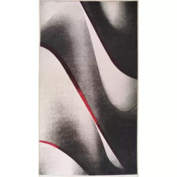 Covor alb/negru lavabil 230x160 cm - Vitaus imagine