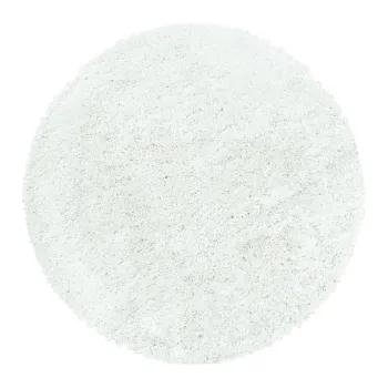 Covor alb rotund o 200 cm Fluffy - Ayyildiz Carpets imagine