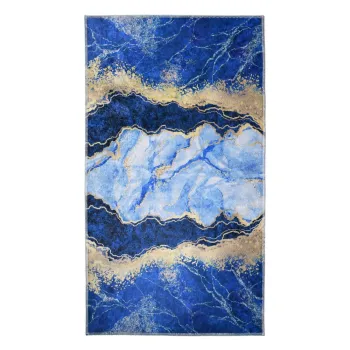 Covor albastru/auriu 180x120 cm - Vitaus imagine