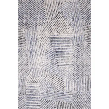 Covor albastru deschis din lana 133x180 cm Strokes - Agnella imagine