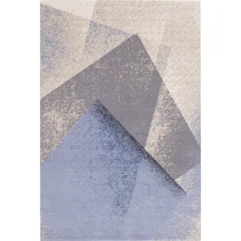 Covor albastru deschis din lana 160x240 cm Folds - Agnella imagine