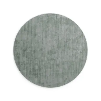 Covor albastru deschis tesut manual rotund din viscoza o 200 cm Noemi - Vikosa imagine