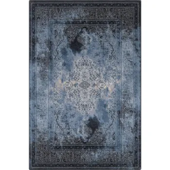 Covor albastru din lana 160x240 cm Difida - Agnella imagine