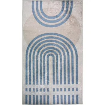 Covor albastru/gri 200x80 cm - Vitaus imagine