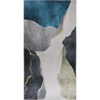 Covor albastru-gri lavabil 120x160 cm - Vitaus imagine