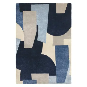 Covor albastru handmade din fibre reciclate 200x290 cm Romy - Asiatic Carpets imagine