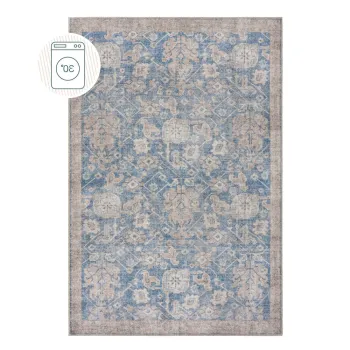 Covor albastru lavabil 115x170 cm Orelia Global - Flair Rugs imagine