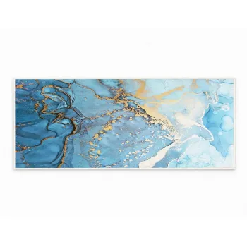 Covor albastru lavabil 80x150 cm Blue Waves - Oyo Concept imagine