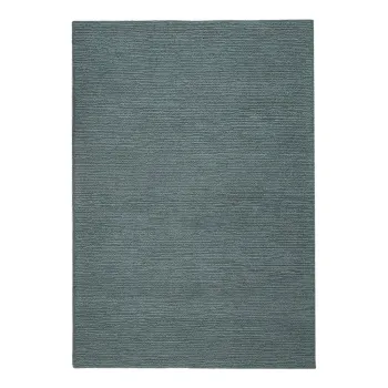 Covor albastru prafuit tesut manual din lana 160x230 cm Harris Boucle - Flair Rugs imagine
