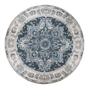 Covor albastru rotund o 200 cm Havana - House Nordic imagine