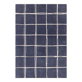 Covor albastru tesut manual din lana 160x230 cm - Asiatic Carpets imagine