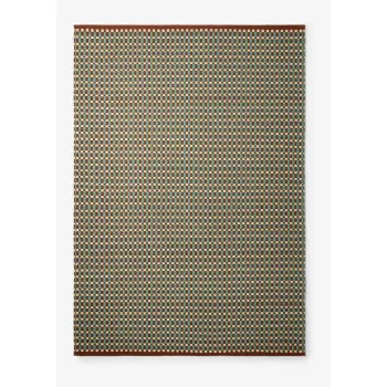 Covor albastru-verde tesut manual din amestesc de lana 200x290 cm Ember - MADE imagine