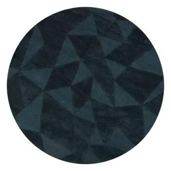 Covor albastru-verde tesut manual rotund din lana o 160 cm Shard Teal - Flair Rugs imagine