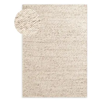 Covor bej/A(R)n culoare naturalAE>esut manual din lAcnA140x200 cm Lyon Beans aEURElle Decoration imagine