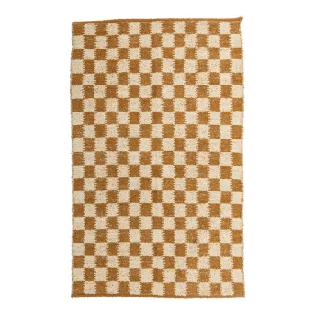 Covor bej/chihlimbar din bumbac 140x200 cm Chola - Bloomingville imagine