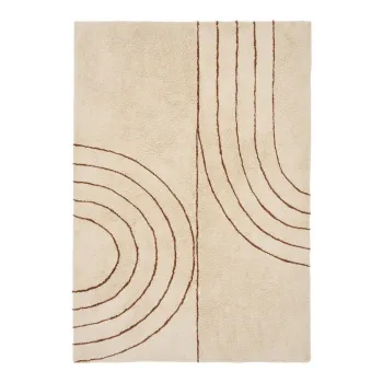 Covor bej din amestec de bumbac 200x300 cm Tampa - House Nordic imagine