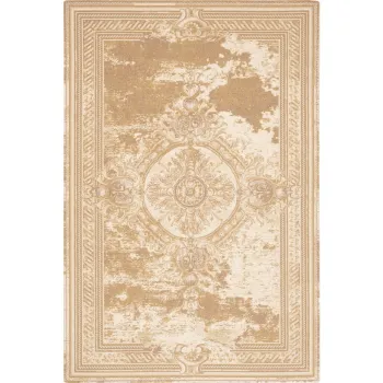 Covor bej din lana 133x180 cm Emily - Agnella imagine