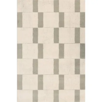 Covor bej din lana 133x190 cm Agnus Pavement - Agnella imagine