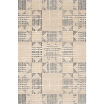 Covor bej din lana 133x190 cm Frotage beige - Agnella imagine