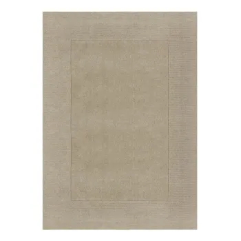 Covor bej din lana 160x230 cm - Flair Rugs imagine