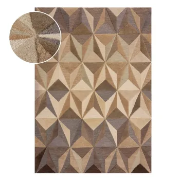 Covor bej din lana 160x230 cm Reverie - Flair Rugs imagine