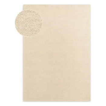 Covor bej E>esut manual din lAcnA140x200 cm Puristic Knots aEURElle Decoration imagine