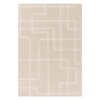 Covor bej handmade din lana 200x300 cm Ada - Asiatic Carpets imagine