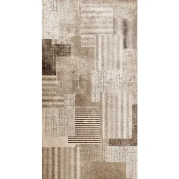 Covor bej lavabil 50x80 cm Cubo - Vitaus imagine