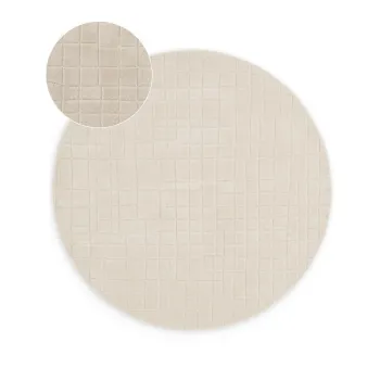 Covor bej rotund din lana o 160 cm Kenso - Villeroy&Boch imagine