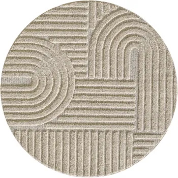 Covor bej rotund o 200 cm Art - Ayyildiz Carpets imagine