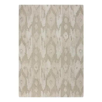 Covor bej tesut manual din lana 160x230 cm Dion Ikat - Flair Rugs imagine