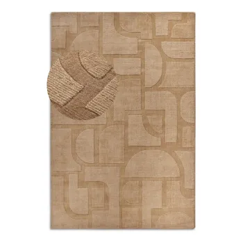 Covor bej tesut manual din lana 190x280 cm Alexis - Villeroy&Boch imagine